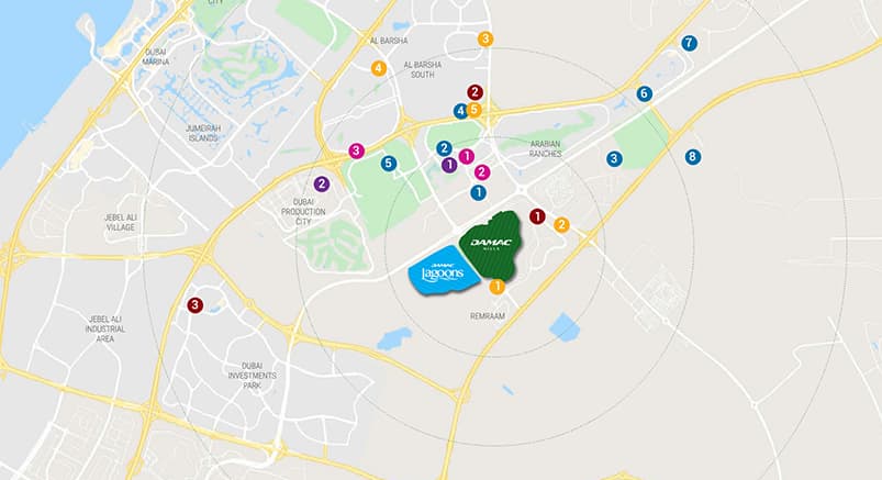 IBIZA by Damac Properties location