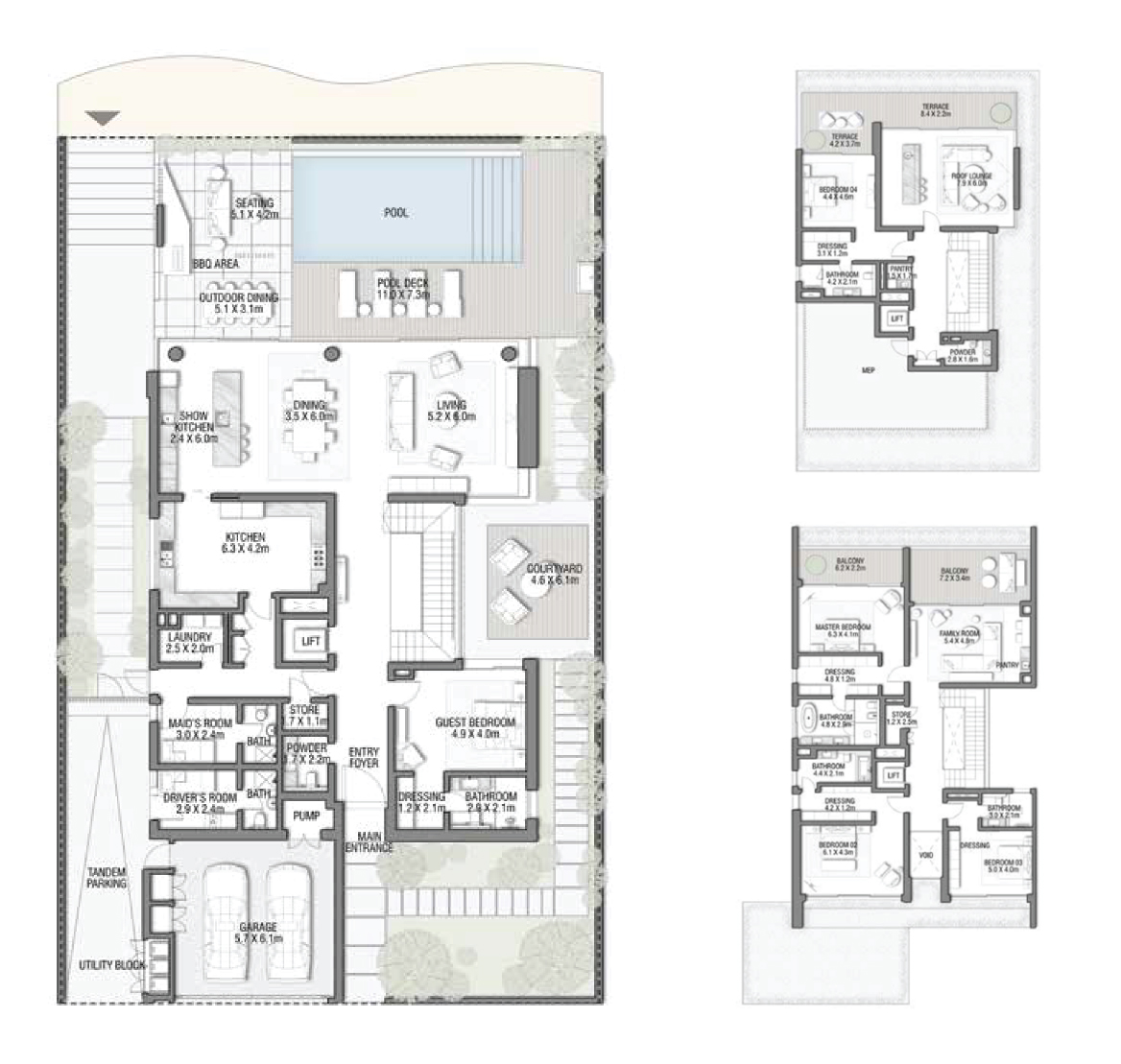 Azure Blue Floor Plan